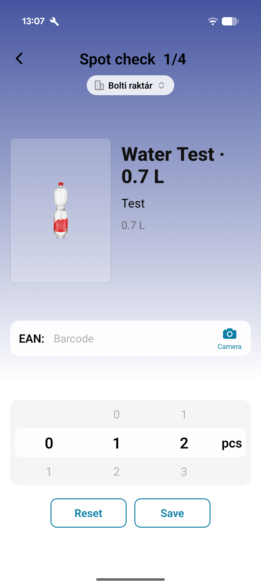 A spot check stocktake in progress
