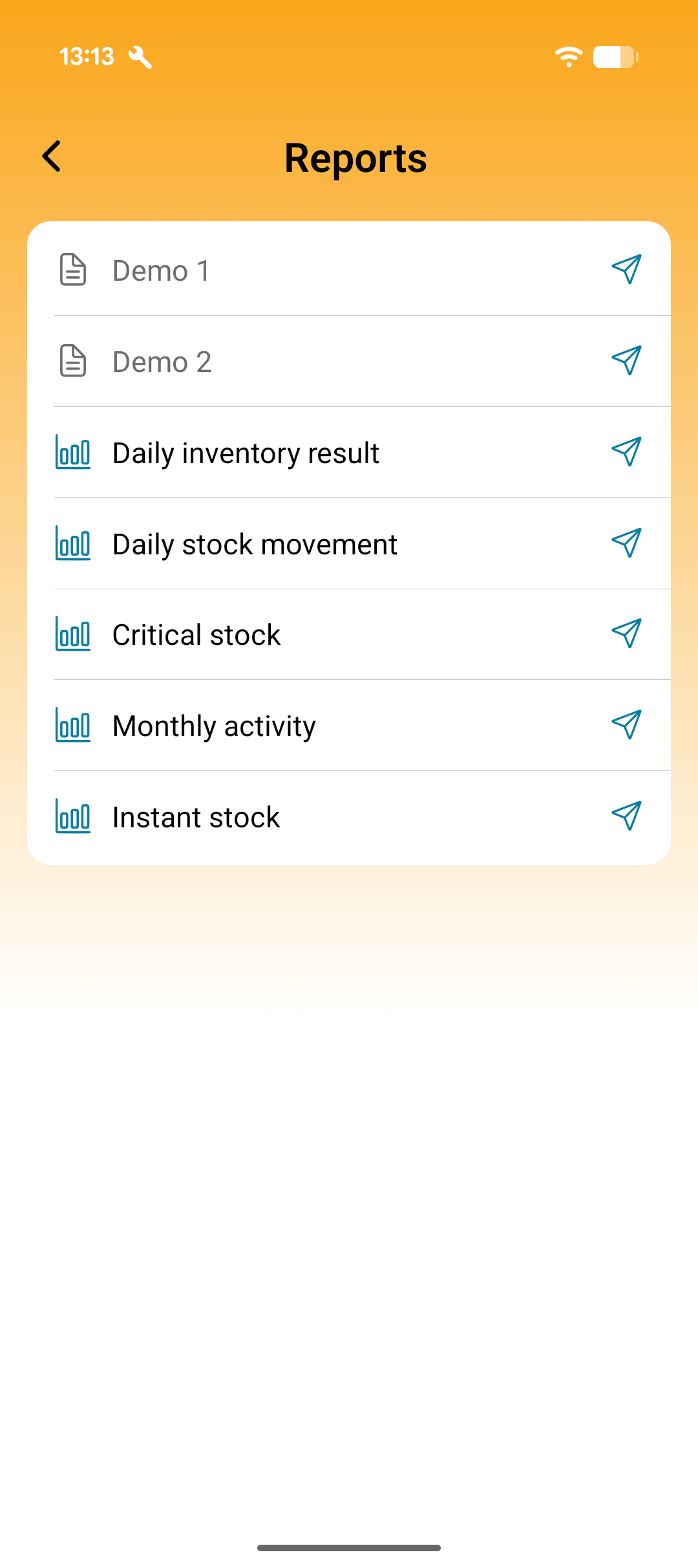 The list of reports
